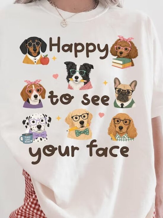 Tops - Dog Lover Teacher Shirt, Cute Teacher Shirt, Back to School Tee